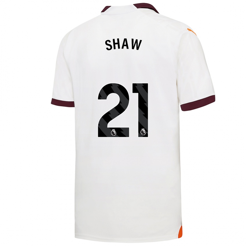 Uomo Maglia Khadija Shaw #21 Bianco Kit Gara Away 2023/24 Maglietta