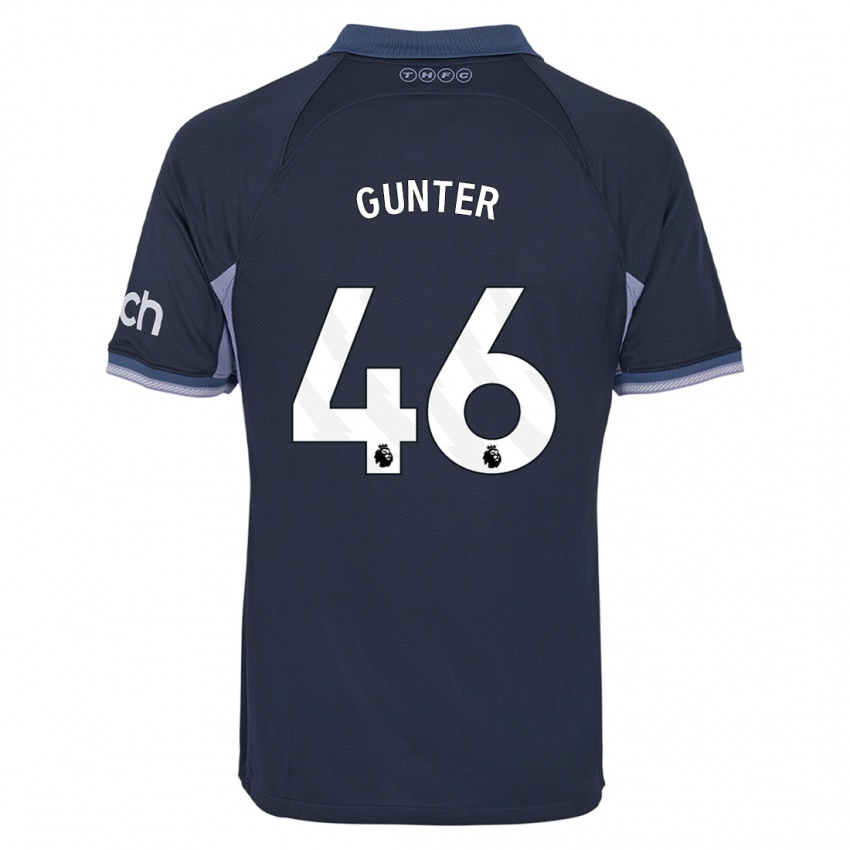 Uomo Maglia Luca Gunter #46 Blu Scuro Kit Gara Away 2023/24 Maglietta