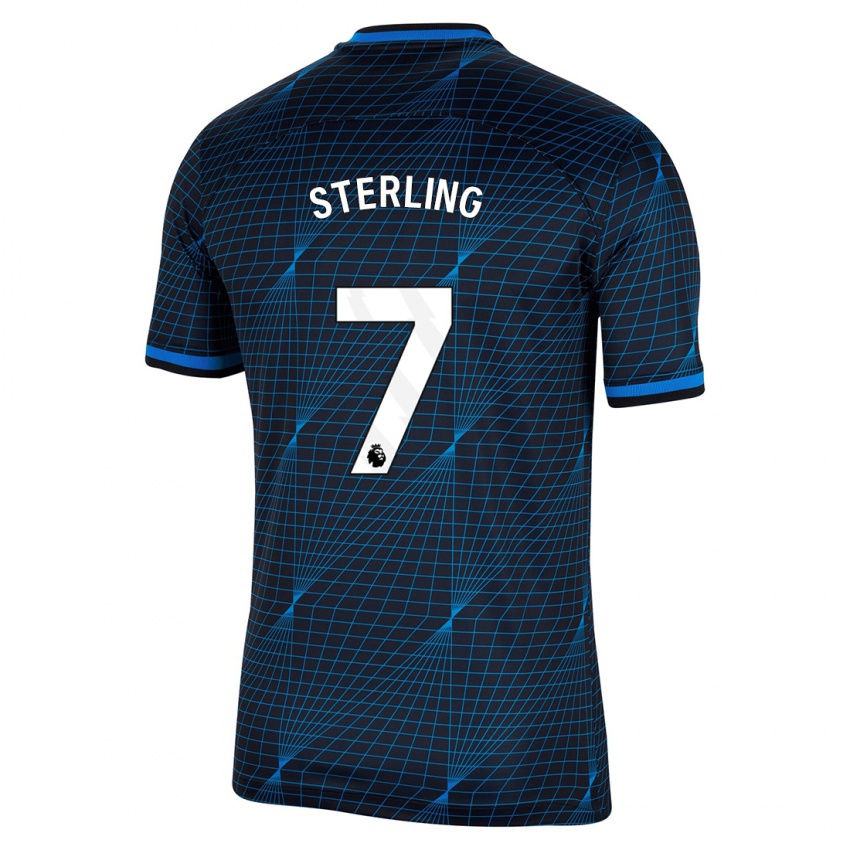 Uomo Maglia Raheem Sterling #7 Blu Scuro Kit Gara Away 2023/24 Maglietta