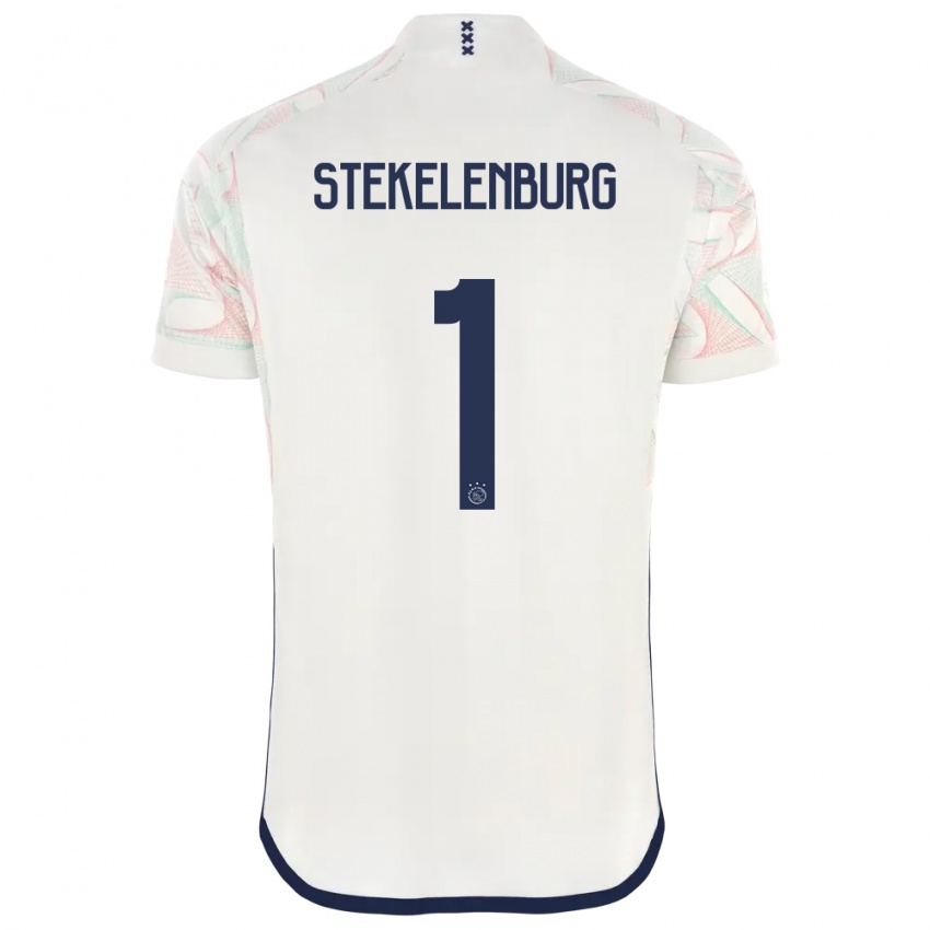 Uomo Maglia Maarten Stekelenburg #1 Bianco Kit Gara Away 2023/24 Maglietta