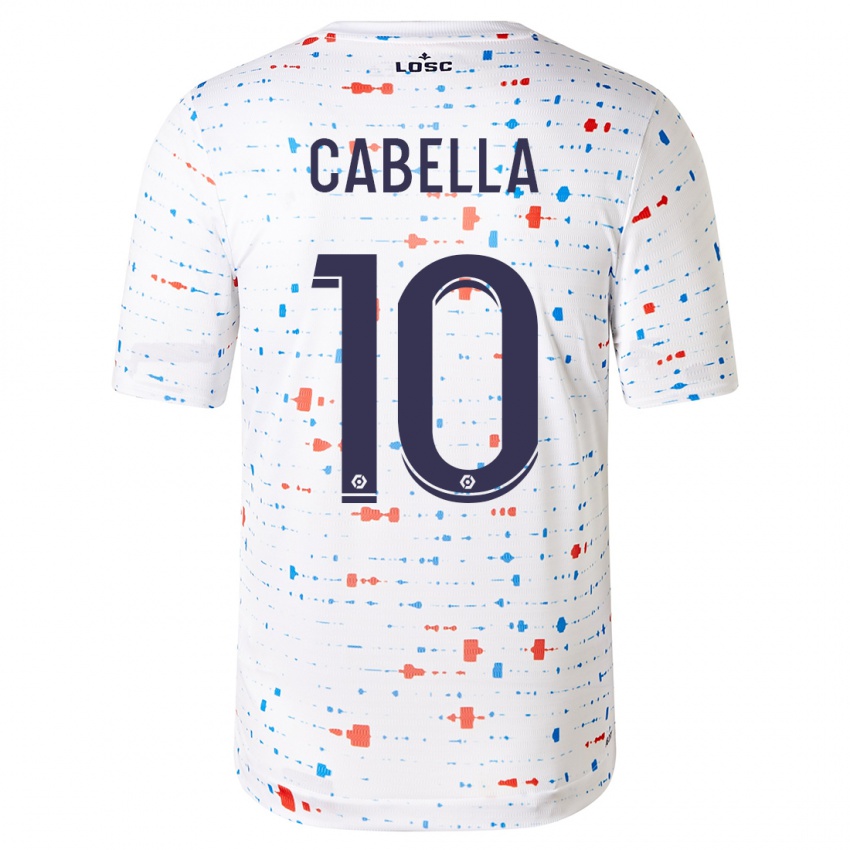 Uomo Maglia Remy Cabella #10 Bianco Kit Gara Away 2023/24 Maglietta
