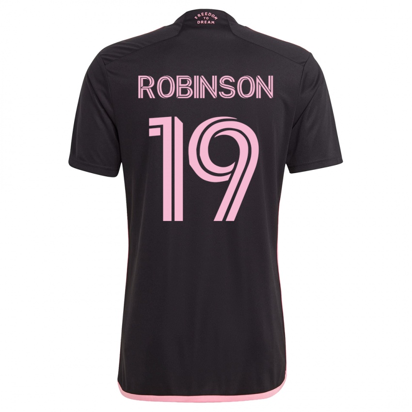 Uomo Maglia Robbie Robinson #19 Nero Kit Gara Away 2023/24 Maglietta