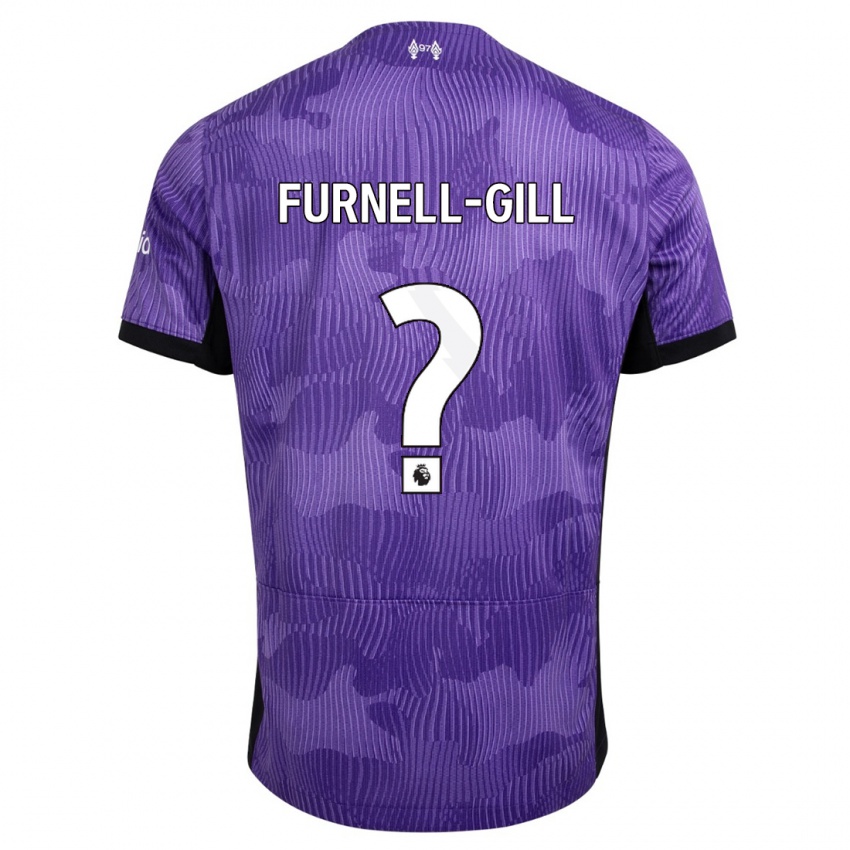 Uomo Maglia Luca Furnell-Gill #0 Viola Kit Gara Third 2023/24 Maglietta