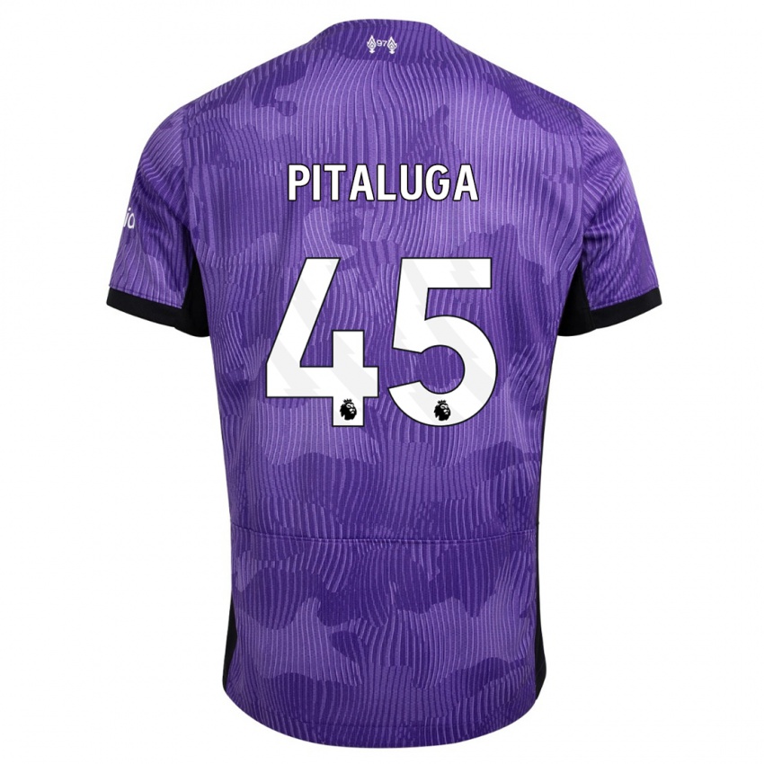 Uomo Maglia Marcelo Pitaluga #45 Viola Kit Gara Third 2023/24 Maglietta