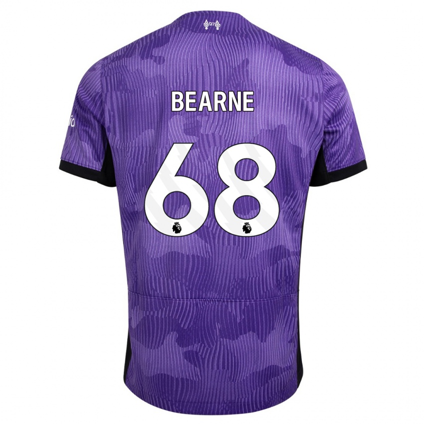 Uomo Maglia Jack Bearne #68 Viola Kit Gara Third 2023/24 Maglietta