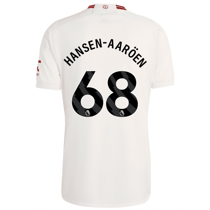 Uomo Maglia Isak Hansen-Aaröen #68 Bianco Kit Gara Third 2023/24 Maglietta