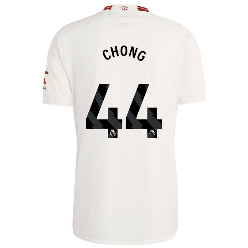 Uomo Maglia Tahith Chong #44 Bianco Kit Gara Third 2023/24 Maglietta