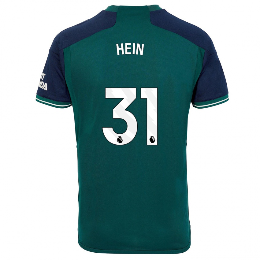 Uomo Maglia Karl Hein #31 Verde Kit Gara Third 2023/24 Maglietta