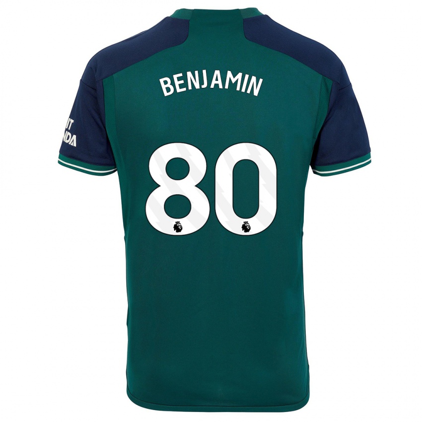 Uomo Maglia Omari Benjamin #80 Verde Kit Gara Third 2023/24 Maglietta