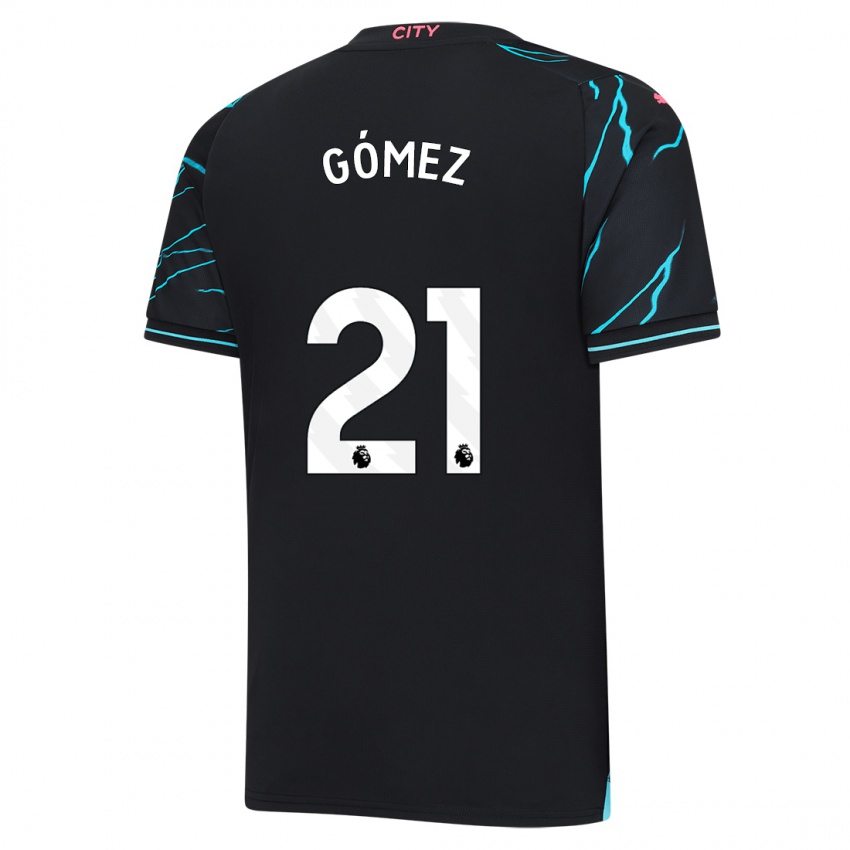 Uomo Maglia Sergio Gómez #21 Blu Scuro Kit Gara Third 2023/24 Maglietta