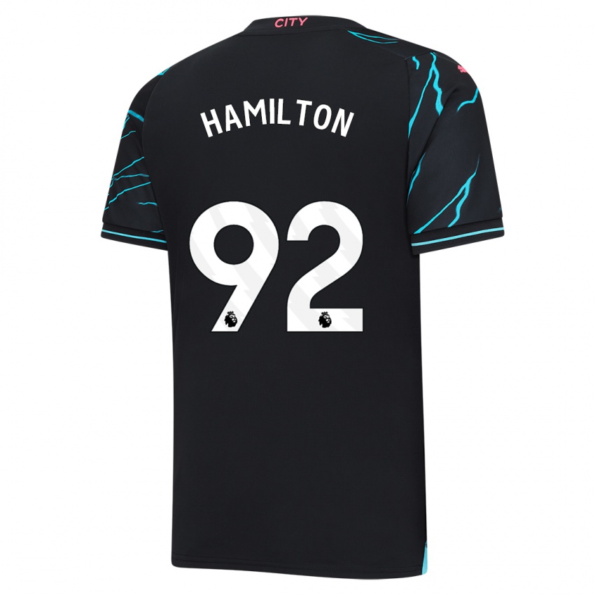 Uomo Maglia Micah Hamilton #92 Blu Scuro Kit Gara Third 2023/24 Maglietta