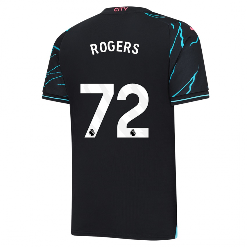 Uomo Maglia Morgan Rogers #72 Blu Scuro Kit Gara Third 2023/24 Maglietta