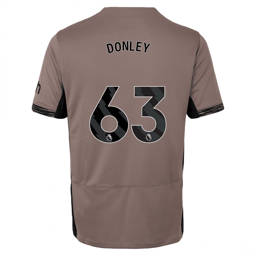 Uomo Maglia Jamie Donley #63 Beige Scuro Kit Gara Third 2023/24 Maglietta