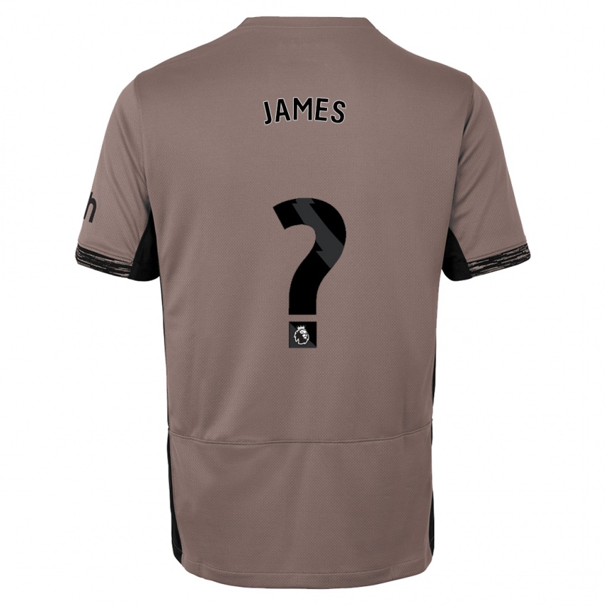 Uomo Maglia Herbie James #0 Beige Scuro Kit Gara Third 2023/24 Maglietta