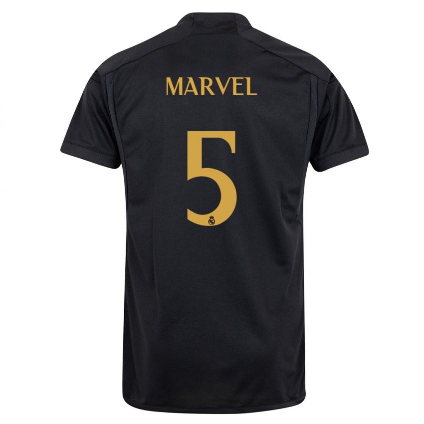 Uomo Maglia Marvel #5 Nero Kit Gara Third 2023/24 Maglietta
