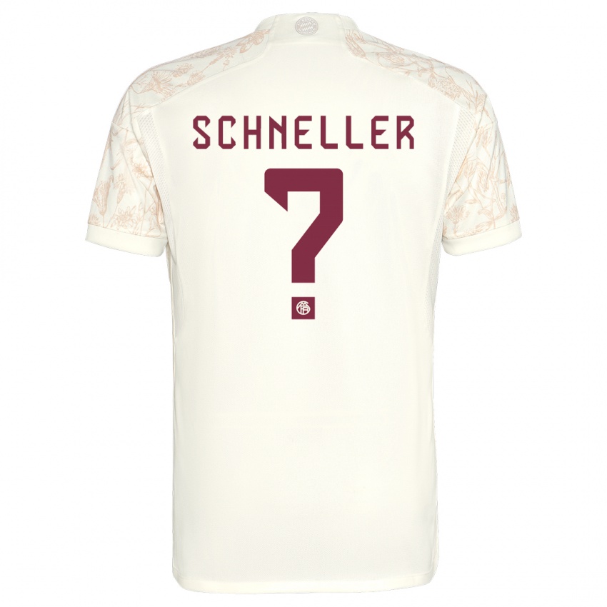 Uomo Maglia Lukas Schneller #0 Bianco Kit Gara Third 2023/24 Maglietta