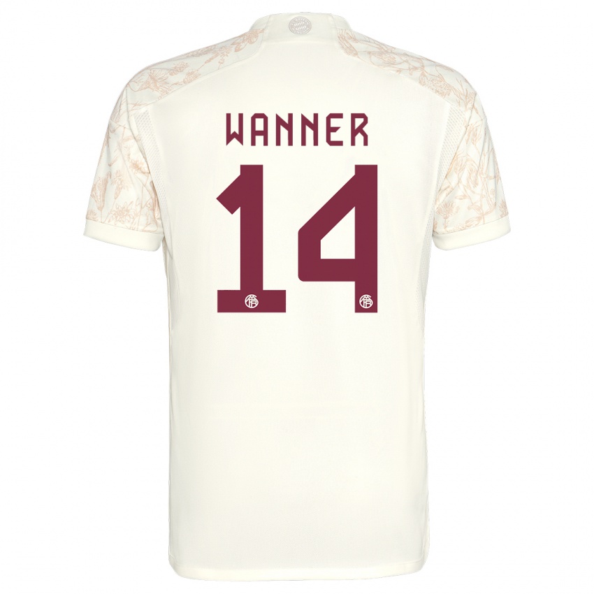 Uomo Maglia Paul Wanner #14 Bianco Kit Gara Third 2023/24 Maglietta