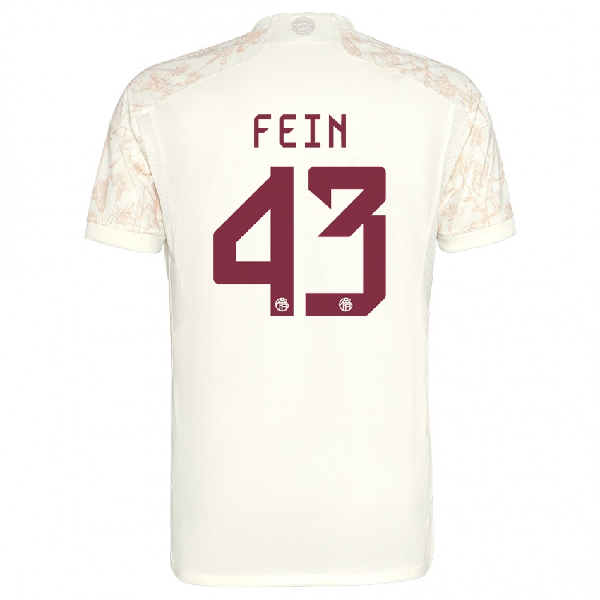 Uomo Maglia Adrian Fein #43 Bianco Kit Gara Third 2023/24 Maglietta