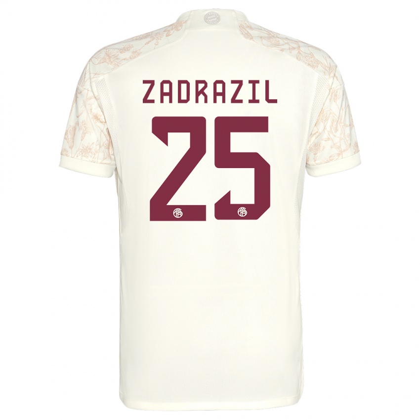 Uomo Maglia Sarah Zadrazil #25 Bianco Kit Gara Third 2023/24 Maglietta