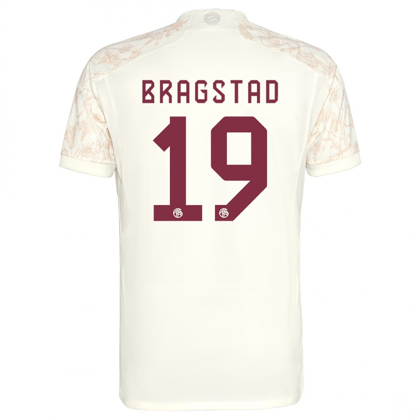 Uomo Maglia Emilie Bragstad #19 Bianco Kit Gara Third 2023/24 Maglietta