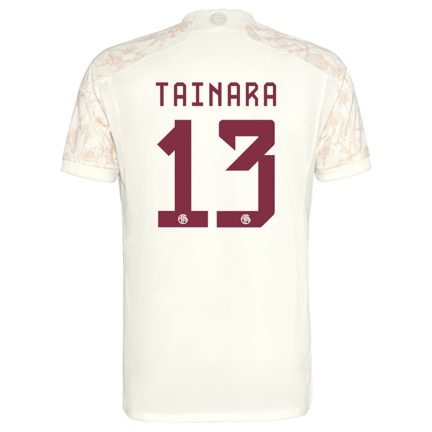 Uomo Maglia Tainara #13 Bianco Kit Gara Third 2023/24 Maglietta