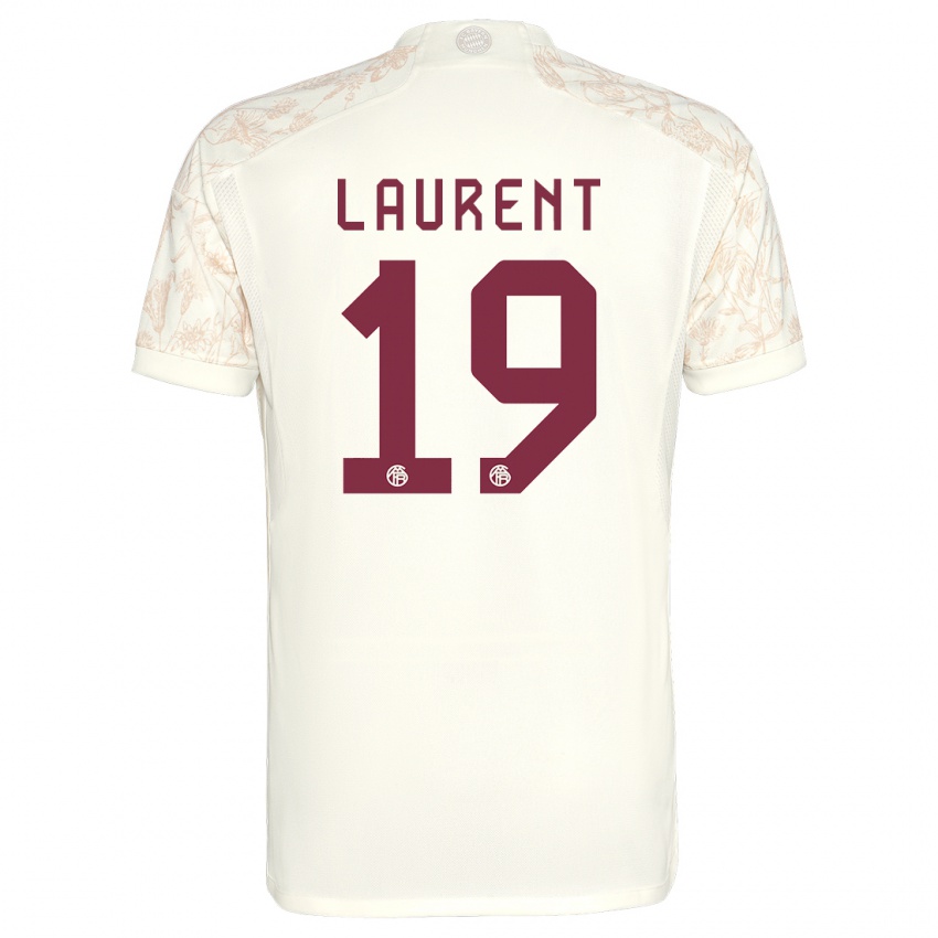 Uomo Maglia Emelyne Laurent #19 Bianco Kit Gara Third 2023/24 Maglietta