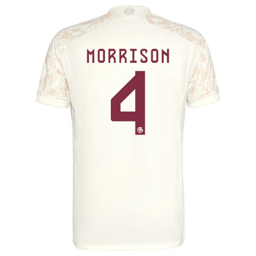 Uomo Maglia Liam Morrison #4 Bianco Kit Gara Third 2023/24 Maglietta