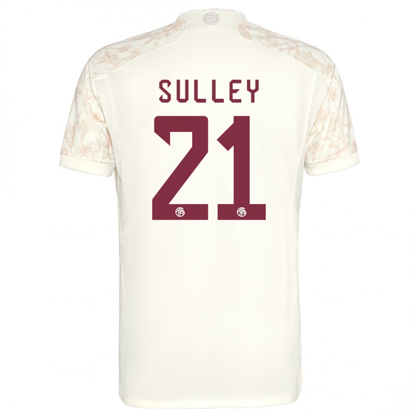 Uomo Maglia Williams Baffour Sulley #21 Bianco Kit Gara Third 2023/24 Maglietta