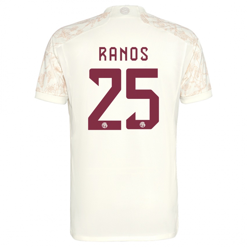 Uomo Maglia Grant-Leon Ranos #25 Bianco Kit Gara Third 2023/24 Maglietta