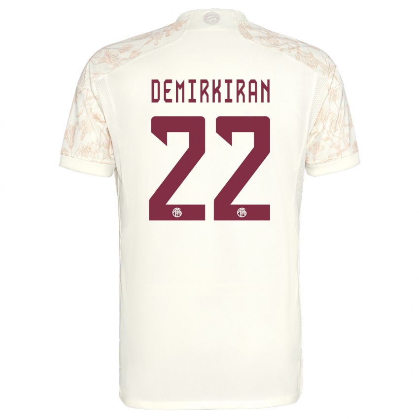 Uomo Maglia Ediz Demirkiran #22 Bianco Kit Gara Third 2023/24 Maglietta