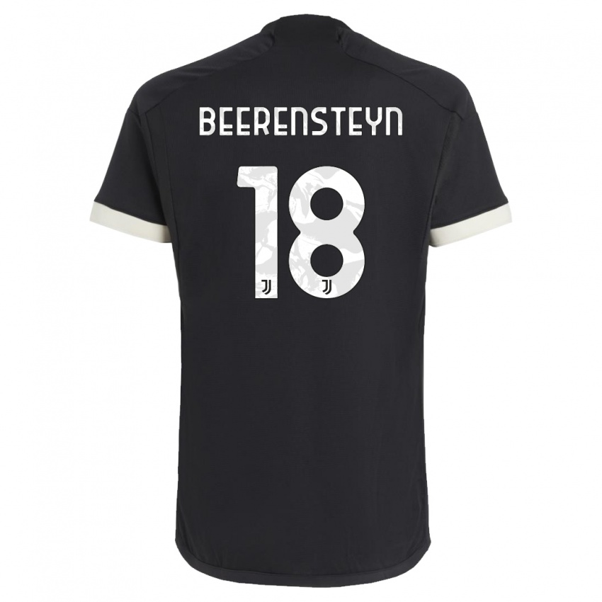 Uomo Maglia Lineth Beerensteyn #18 Nero Kit Gara Third 2023/24 Maglietta