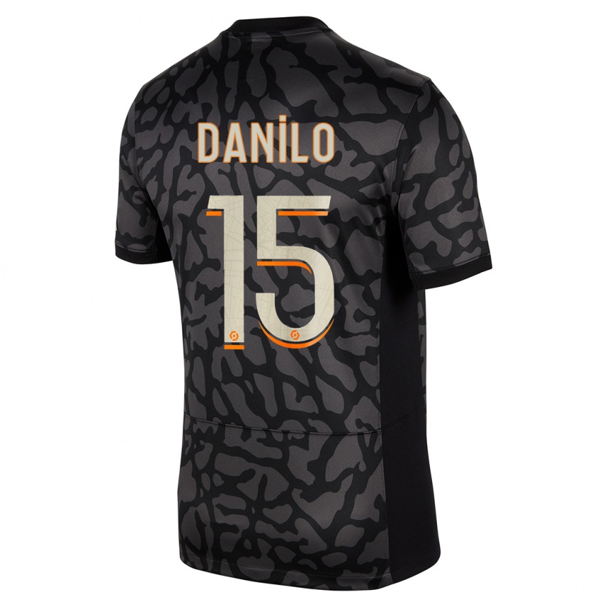 Uomo Maglia Danilo Pereira #15 Nero Kit Gara Third 2023/24 Maglietta