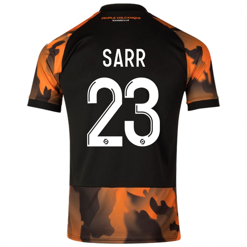 Uomo Maglia Ismaïla Sarr #23 Nero Arancione Kit Gara Third 2023/24 Maglietta