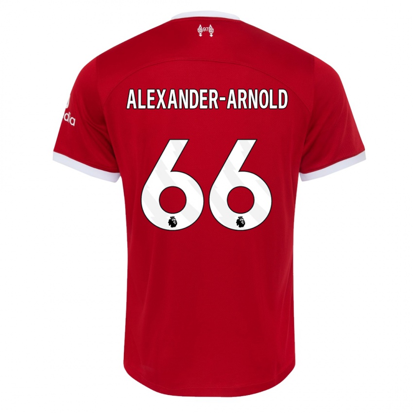 Donna Maglia Trent Alexander-Arnold #66 Rosso Kit Gara Home 2023/24 Maglietta