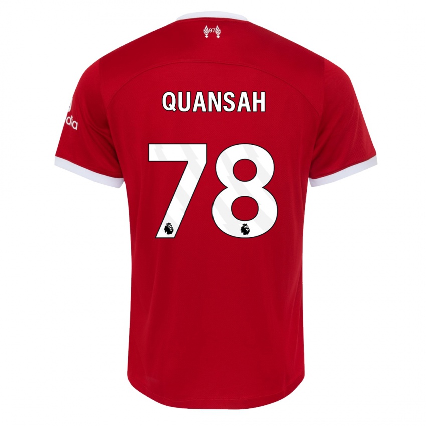 Donna Maglia Jarell Quansah #78 Rosso Kit Gara Home 2023/24 Maglietta