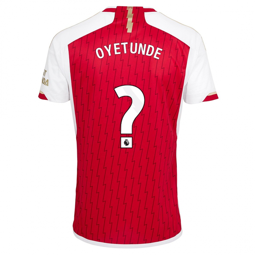 Donna Maglia Daniel Oyetunde #0 Rosso Kit Gara Home 2023/24 Maglietta