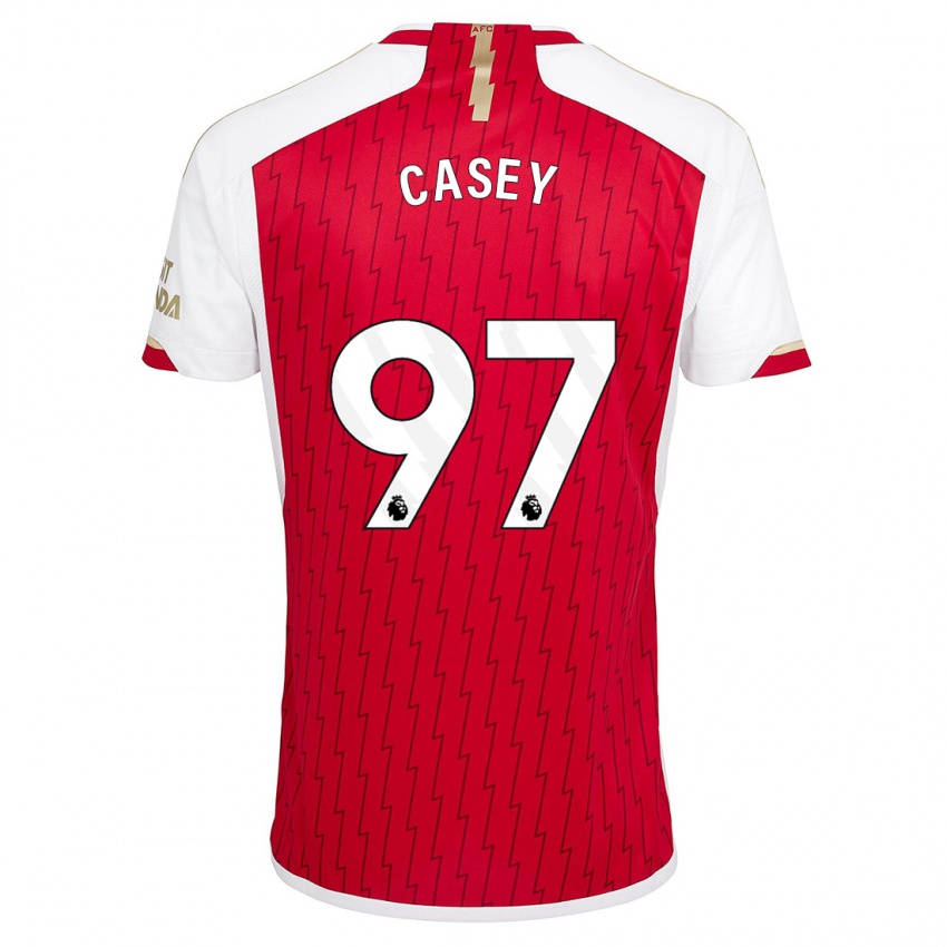 Donna Maglia Dan Casey #97 Rosso Kit Gara Home 2023/24 Maglietta