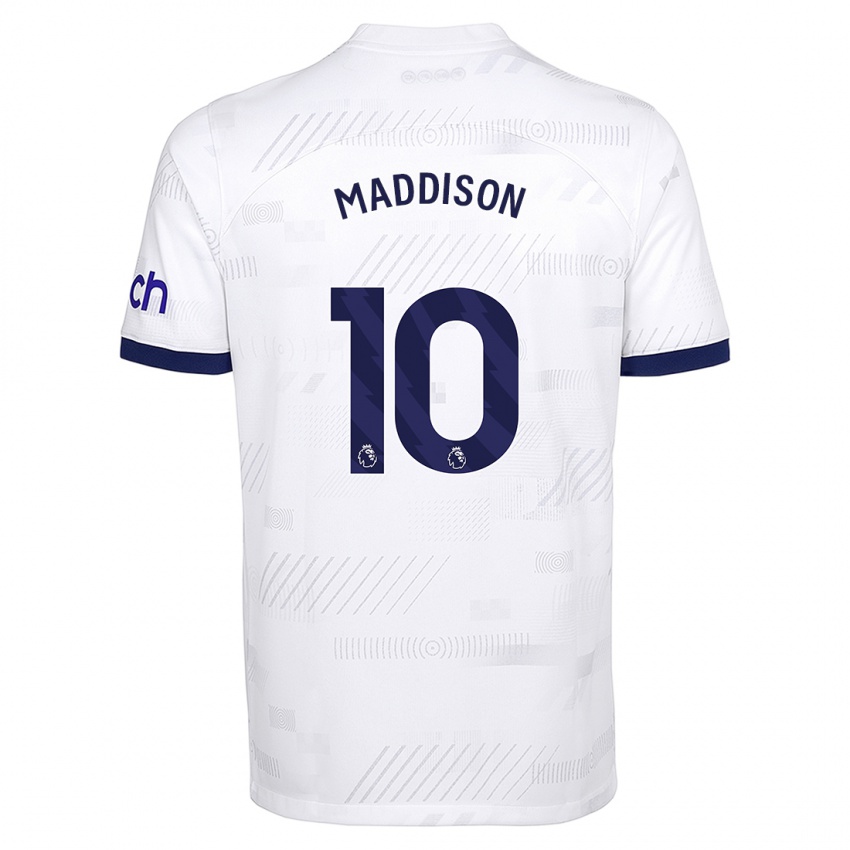 Donna Maglia James Maddison #10 Bianco Kit Gara Home 2023/24 Maglietta