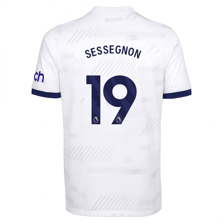 Donna Maglia Ryan Sessegnon #19 Bianco Kit Gara Home 2023/24 Maglietta