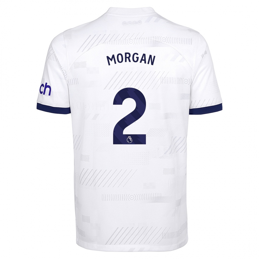 Donna Maglia Esther Morgan #2 Bianco Kit Gara Home 2023/24 Maglietta