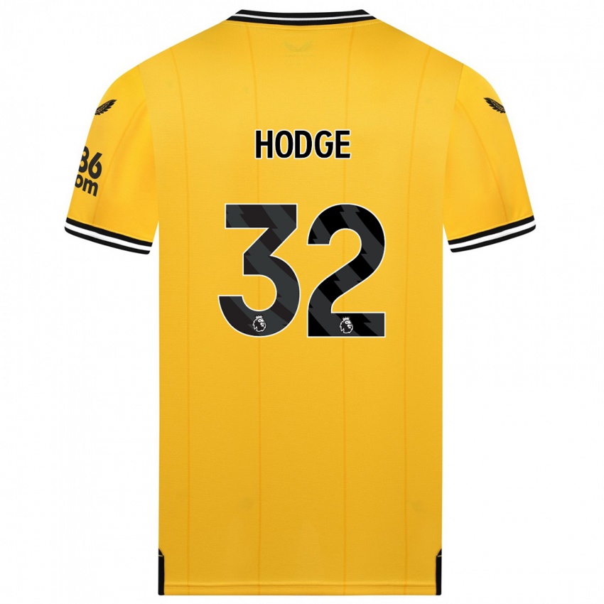 Donna Maglia Joe Hodge #32 Giallo Kit Gara Home 2023/24 Maglietta