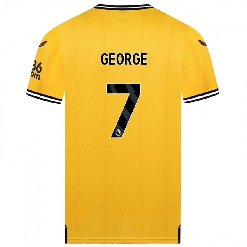 Donna Maglia Tammi George #7 Giallo Kit Gara Home 2023/24 Maglietta