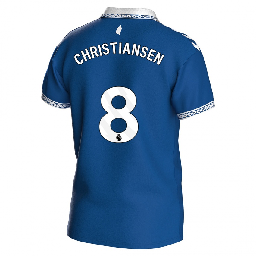 Donna Maglia Izzy Christiansen #8 Blu Reale Kit Gara Home 2023/24 Maglietta