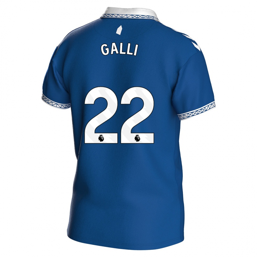 Donna Maglia Aurora Galli #22 Blu Reale Kit Gara Home 2023/24 Maglietta