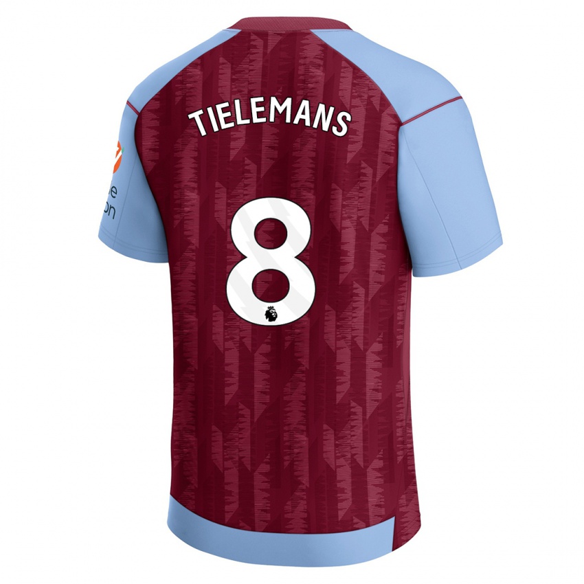 Donna Maglia Youri Tielemans #8 Blu Bordeaux Kit Gara Home 2023/24 Maglietta