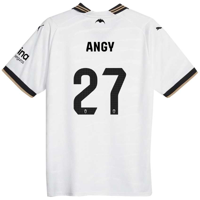 Donna Maglia Angy #27 Bianco Kit Gara Home 2023/24 Maglietta