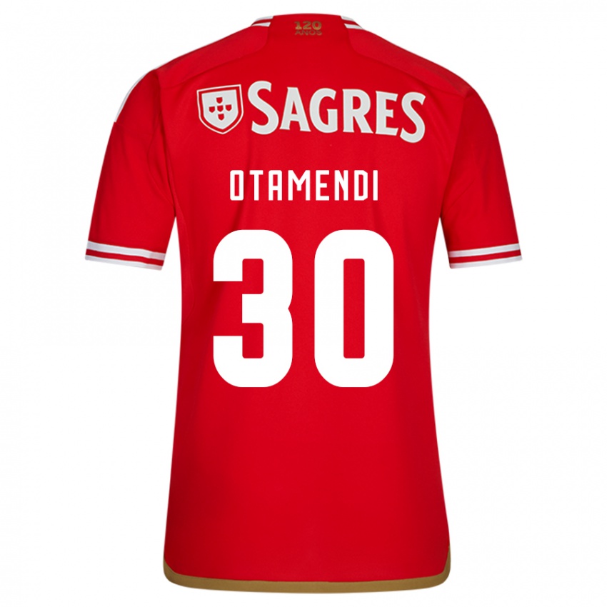 Donna Maglia Nicolas Otamendi #30 Rosso Kit Gara Home 2023/24 Maglietta