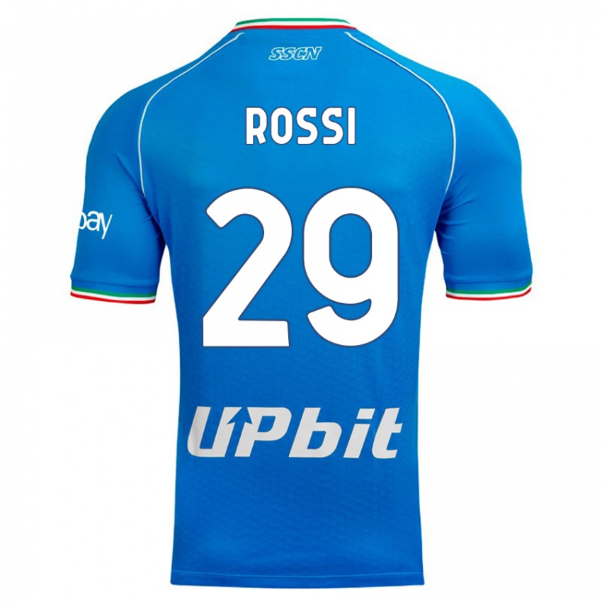 Donna Maglia Francesco Rossi #29 Cielo Blu Kit Gara Home 2023/24 Maglietta