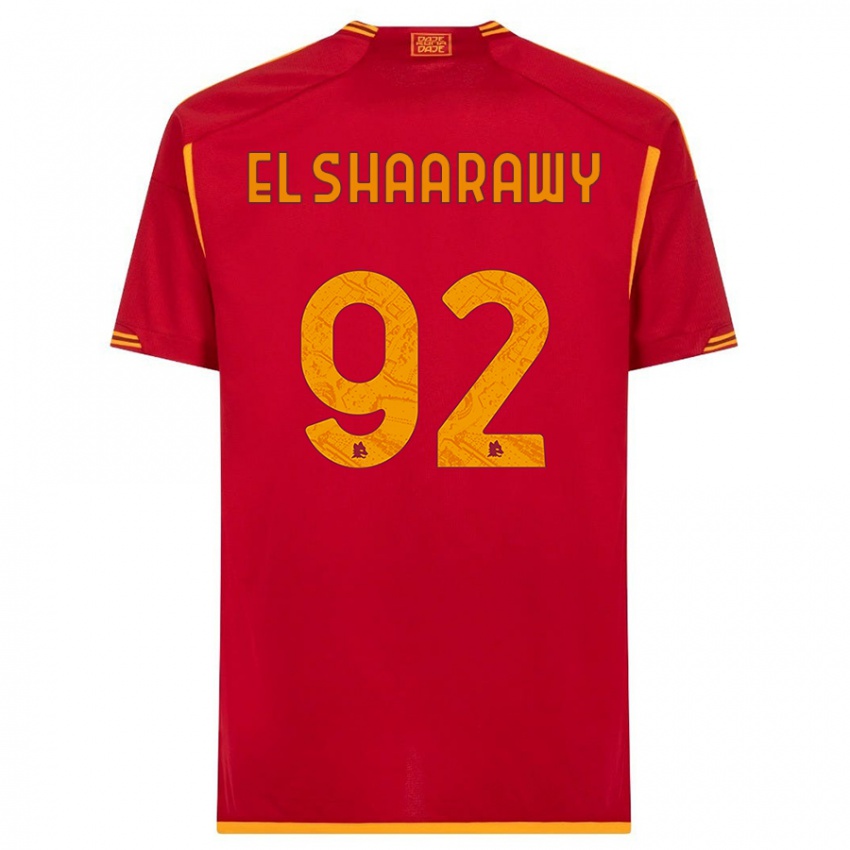 Donna Maglia Stephan El Shaarawy #92 Rosso Kit Gara Home 2023/24 Maglietta
