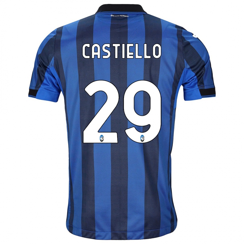 Donna Maglia Alex Castiello #29 Nero Blu Kit Gara Home 2023/24 Maglietta